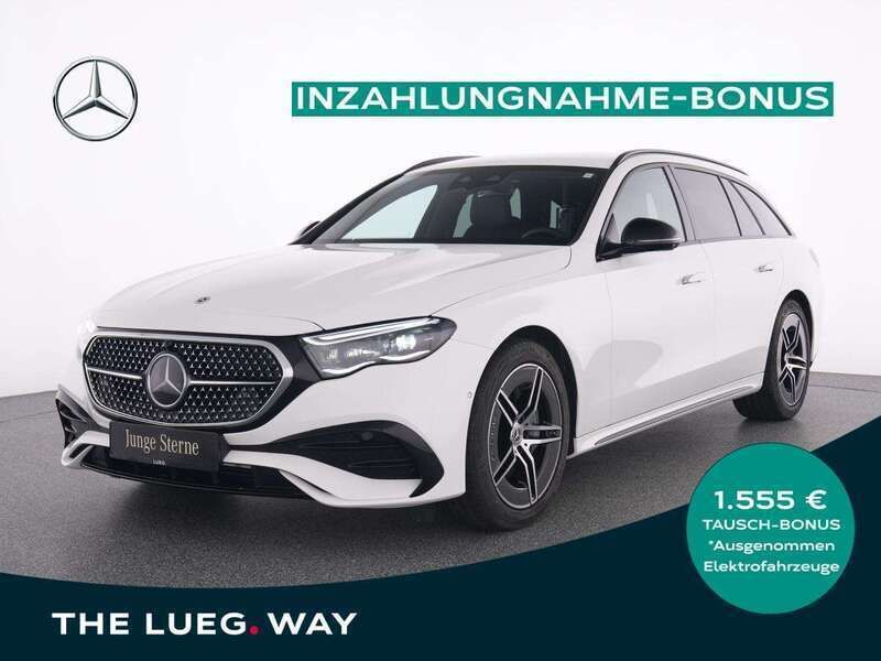 Unilack polarweiß Gebraucht 2023 Mercedes E220 AMG Kombi | 52.999 € (Fairer Preis) - Bild 1/4