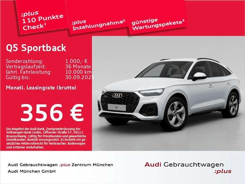 Gletscherweiß metallic Gebraucht 2024 Audi Q5 S-Line SUV | 50.834 € (Etwas zu teuer) - Bild 1/2