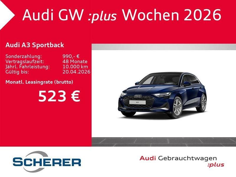 Gebraucht Audi A3 Advanced Plus 204 PS (150 kW) 2025 Blau Limousine