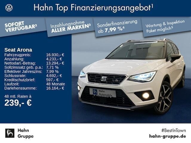 Weiß Gebraucht 2019 Seat Arona FR SUV | 16.930 € (Etwas zu teuer) - Bild 1/4