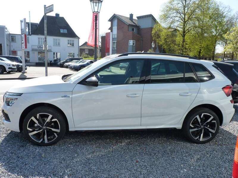 Neu Skoda Kamiq Monte Carlo 150 PS (110 kW) 2025 Moonweiss metallic SUV