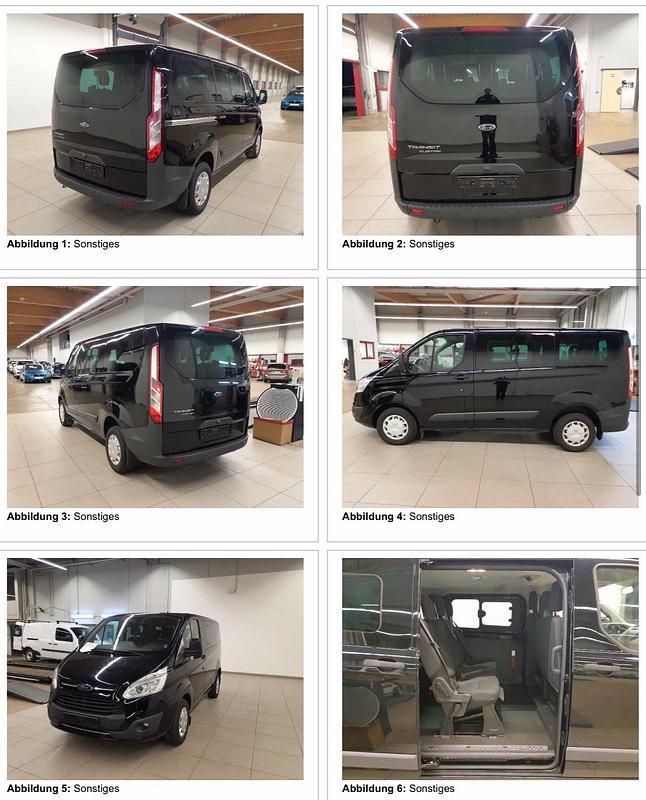 Gebraucht Ford Transit Custom Trend 131 PS (96 kW) 2016 Schwarz Van / Kleinbus