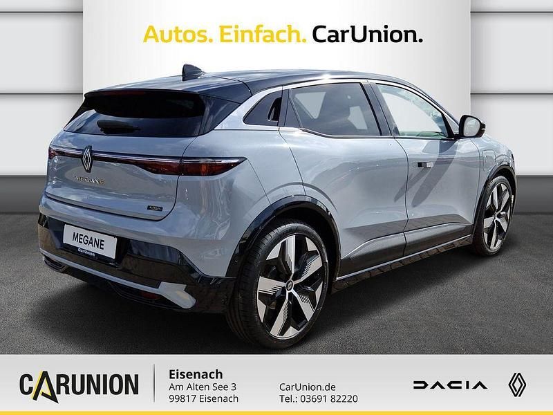 Gebraucht Renault Megane E-Tech Techno 160 kW (218 PS) 2024 Rafalgrau metallic, black pearlschwarz metallic Limousine
