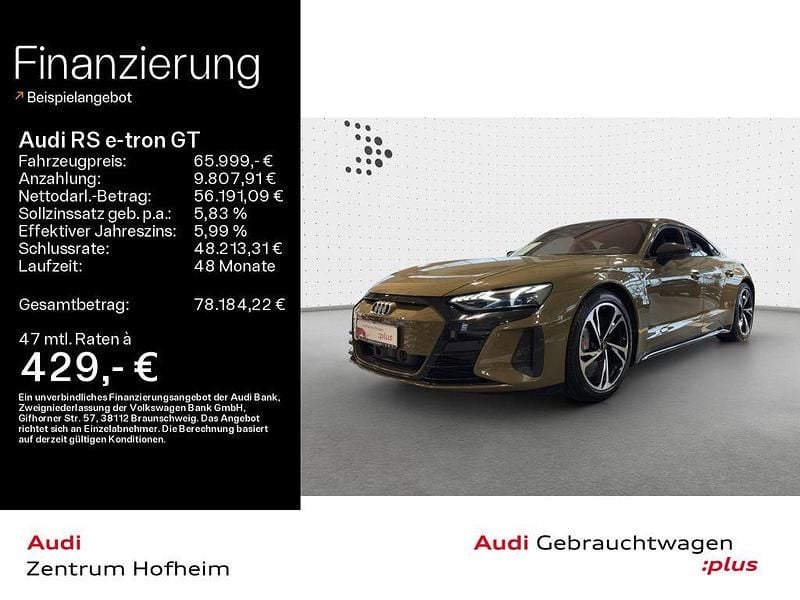 Gebraucht Audi e-tron GT quattro Sport 439 kW (598 PS) 2022 Taktikgrün metallic Limousine
