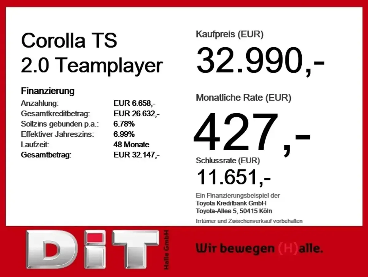 Neu Toyota Corolla 178 PS (130 kW) 2026 Karminarot metallic Kombi
