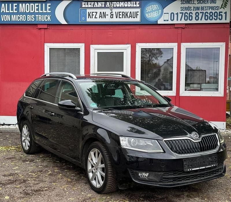 Schwarz Gebraucht 2014 Skoda Octavia Elegance Limousine | 7.690 € (Superpreis) - Bild 1/4