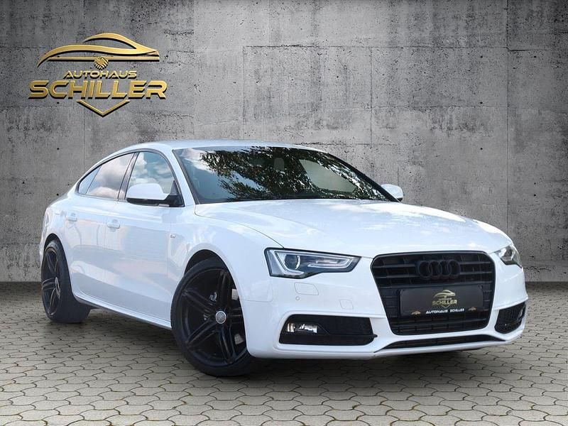 Weiß Gebraucht 2014 Audi A5 Sportback S-Line Kleinwagen | 16.499 € (Fairer Preis) - Bild 1/4
