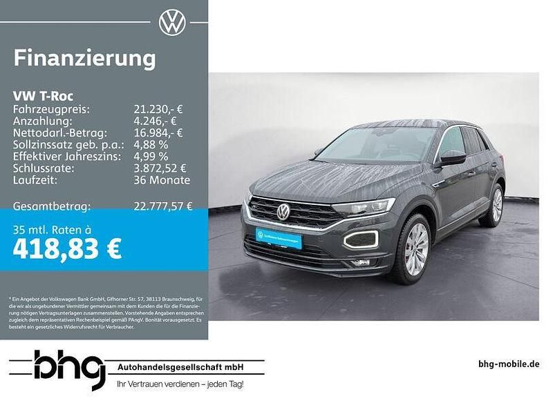 Grau Gebraucht 2019 VW T-Roc Sport SUV | 21.230 € (Fairer Preis) - Bild 1/4