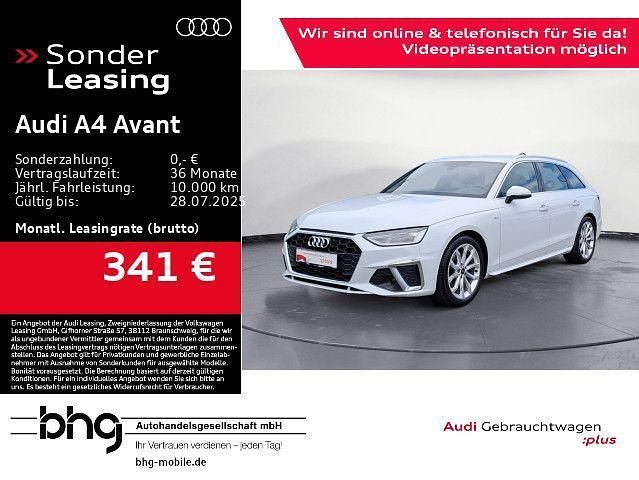 Gletscherweiß metallic Gebraucht 2024 Audi A4 S-Line Kombi | 37.990 € (Etwas zu teuer) - Bild 1/4