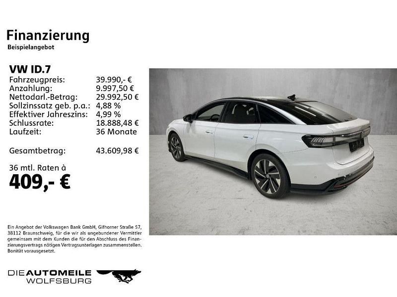 Gebraucht VW ID.7 Pro 210 kW (286 PS) 2024 Gletscherweiß metallic Limousine