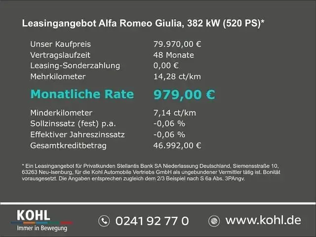 Gebraucht Alfa Romeo Giulia Quadrifoglio 519 PS (381 kW) 2025 Grau Limousine