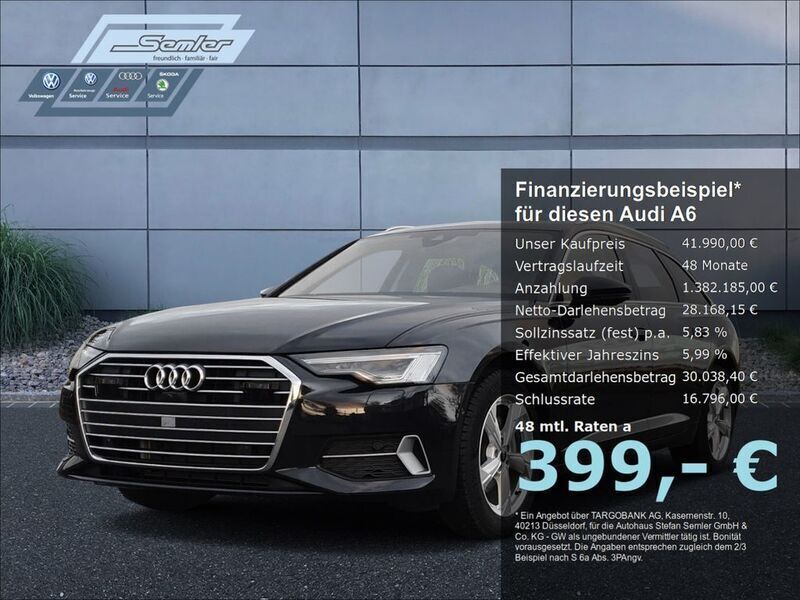 Firmamentblau metallic Gebraucht 2023 Audi A6 Sport Kombi | 41.990 € (Guter Preis) - Bild 1/4