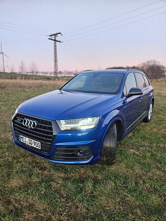 Blau Gebraucht 2017 Audi SQ7 Sport SUV | 32.390 € (Superpreis) - Bild 1/4