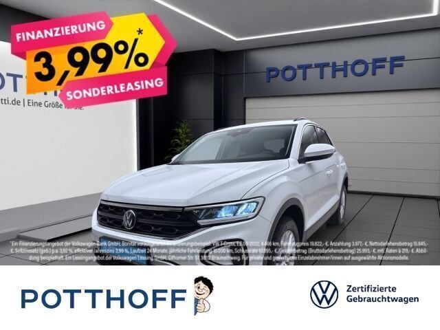 Weiss Gebraucht 2024 VW T-Roc Life SUV | 20.977 € (Superpreis) - Bild 1/3