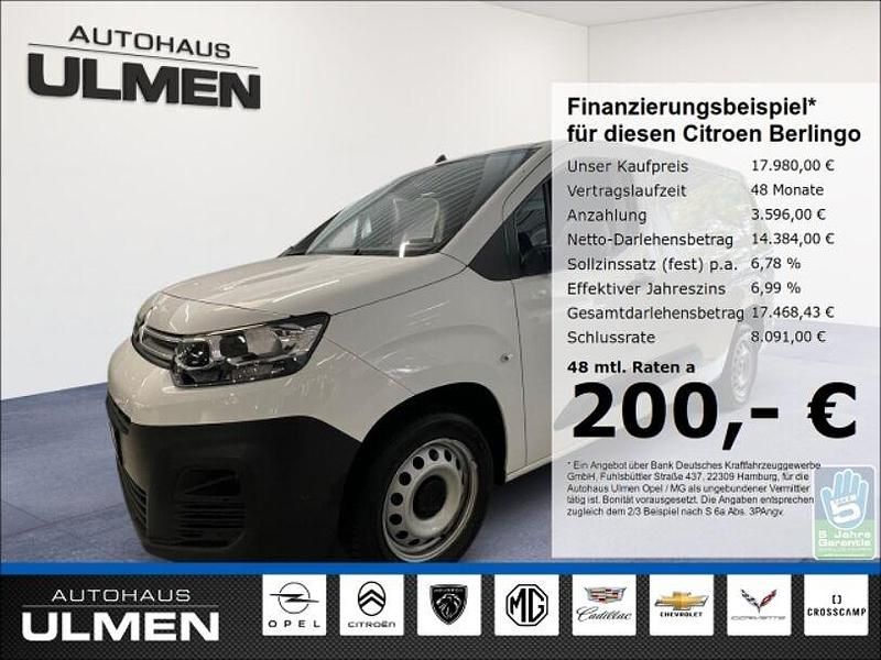 Weiss Gebraucht 2020 Citroën Berlingo PureTech Van / Kleinbus | 17.980 € (Fairer Preis) - Bild 1/4