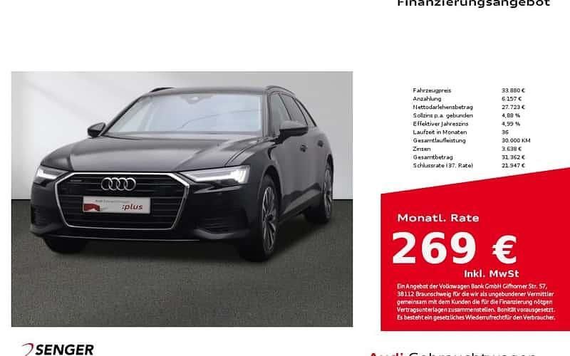 Brillantschwarz Gebraucht 2022 Audi A6 Ambiente Kombi | 33.880 € (Guter Preis) - Bild 1/4