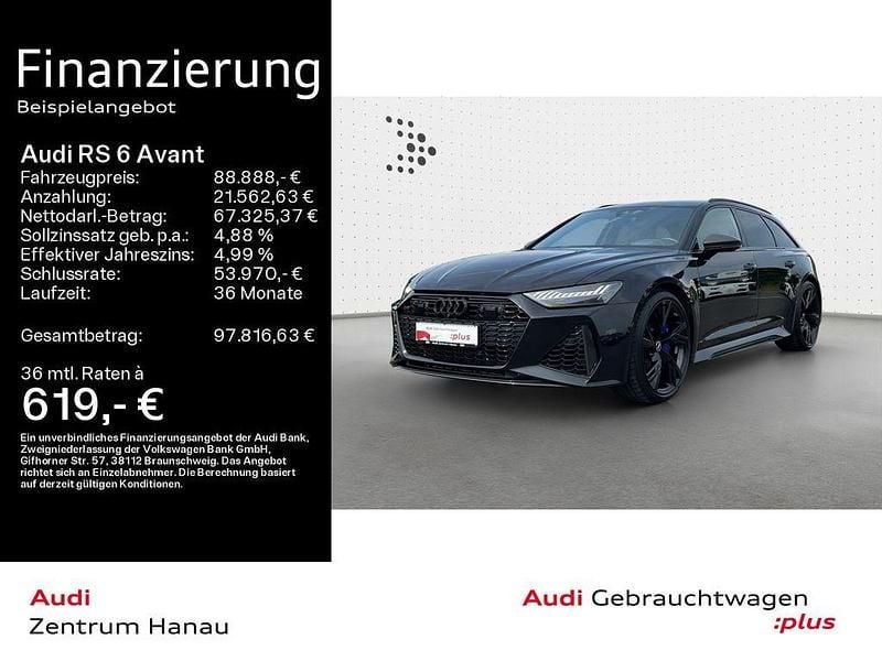 Sebringschwarz kristalleffekt Gebraucht 2021 Audi RS6 Ambiente Kombi | 88.888 € (Guter Preis) - Bild 1/4