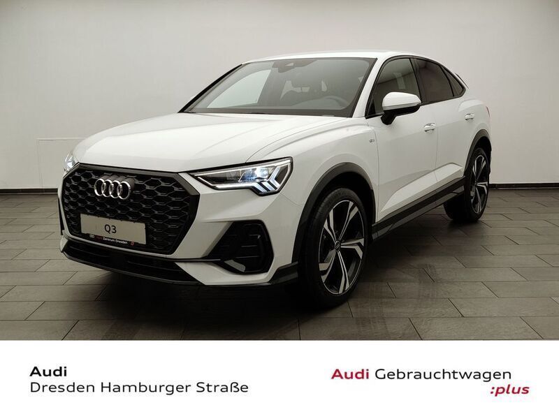 Weiß Gebraucht 2023 Audi Q3 Sportback S-Line SUV | 46.990 € - Bild 1/4