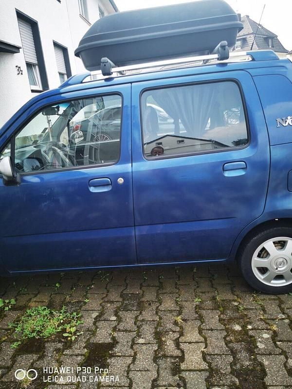 Blau Gebraucht 2004 Opel Agila Kombi | 750 € (Fairer Preis) - Bild 1/4