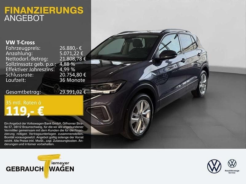 Grau Neu 2025 VW T-Cross Life SUV | 26.880 € (Guter Preis) - Bild 1/4