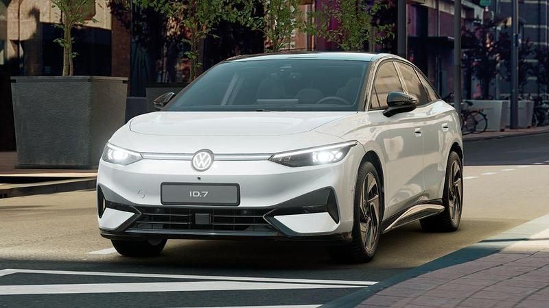 Neu VW ID.7 Pro 210 kW (286 PS) 2025 Gletscherweiß metallic / schwa Kleinwagen