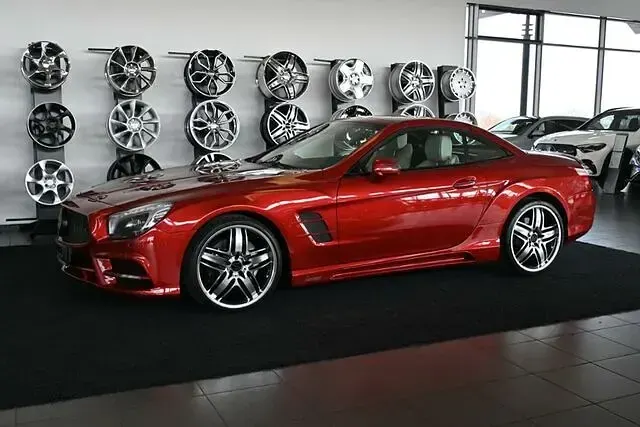 Gebraucht Mercedes SL400 333 PS (244 kW) 2015 Rot designo hyazinthrot metall Cabrio