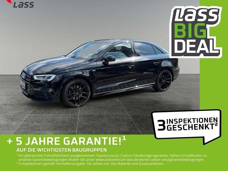 Mythosschwarz metallic Gebraucht 2020 Audi A3 S-Line Limousine | 24.900 € (Guter Preis) - Bild 1/4