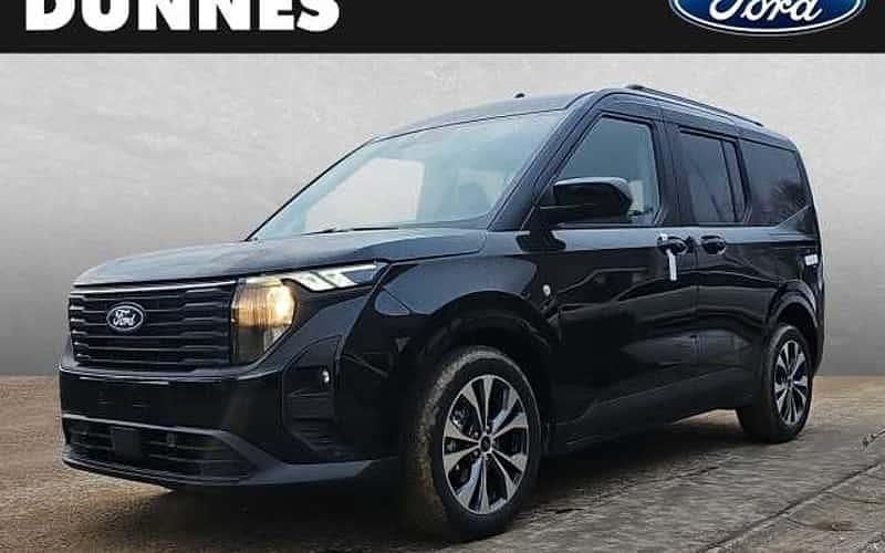 Schwarz (agate black metallic) Gebraucht 2025 Ford Tourneo Courier Titanium Van / Kleinbus | 28.990 € (Fairer Preis) - Bild 1/4