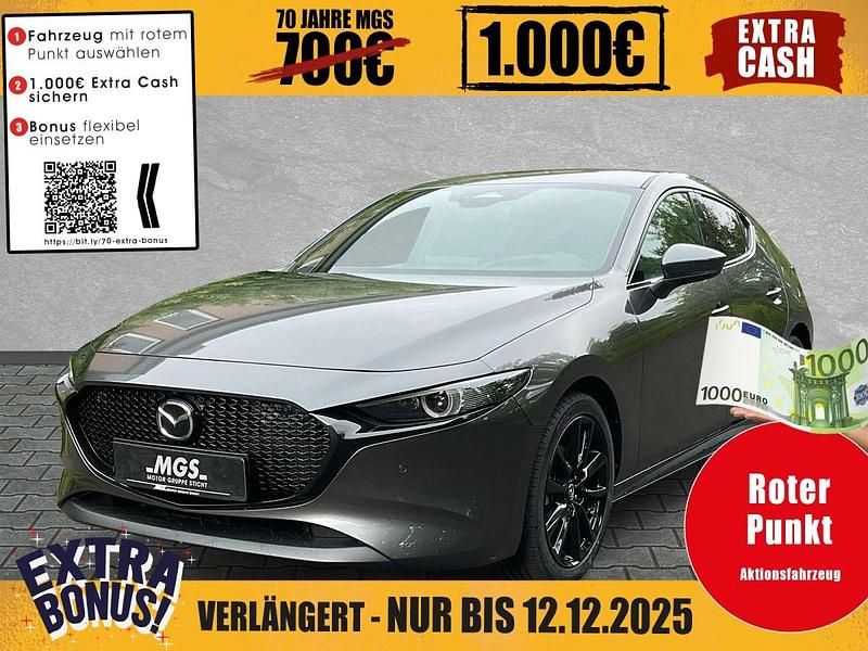 Machine grey Neu 2025 Mazda 3 Exclusive-Line Kleinwagen | 32.390 € - Bild 1/4