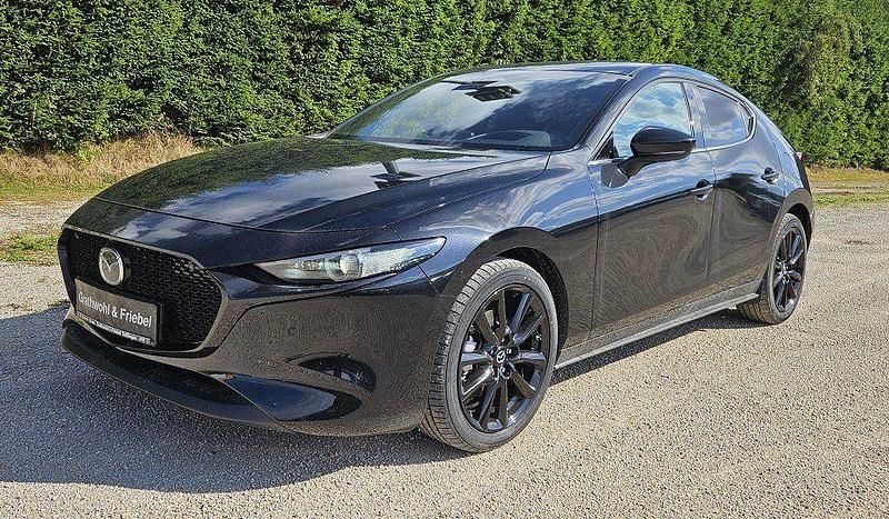 Neu Mazda 3 Exclusive-Line 186 PS (136 kW) 2025 Jet black Limousine