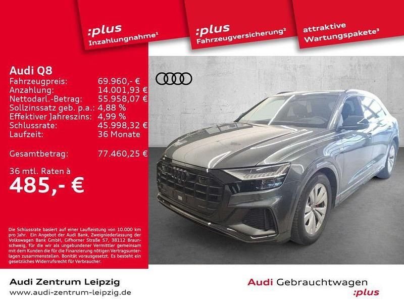 Daytonagrau perleffekt Gebraucht 2023 Audi Q8 Ambiente SUV | 69.960 € (Fairer Preis) - Bild 1/3
