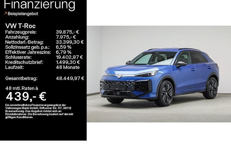 Blau Gebraucht 2025 VW T-Roc R-line SUV | 39.875 € (Etwas zu teuer) - Bild 1/4