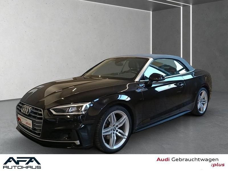 Schwarz Gebraucht 2018 Audi A5 Cabriolet S-Line Cabrio | 22.444 € (Superpreis) - Bild 1/4