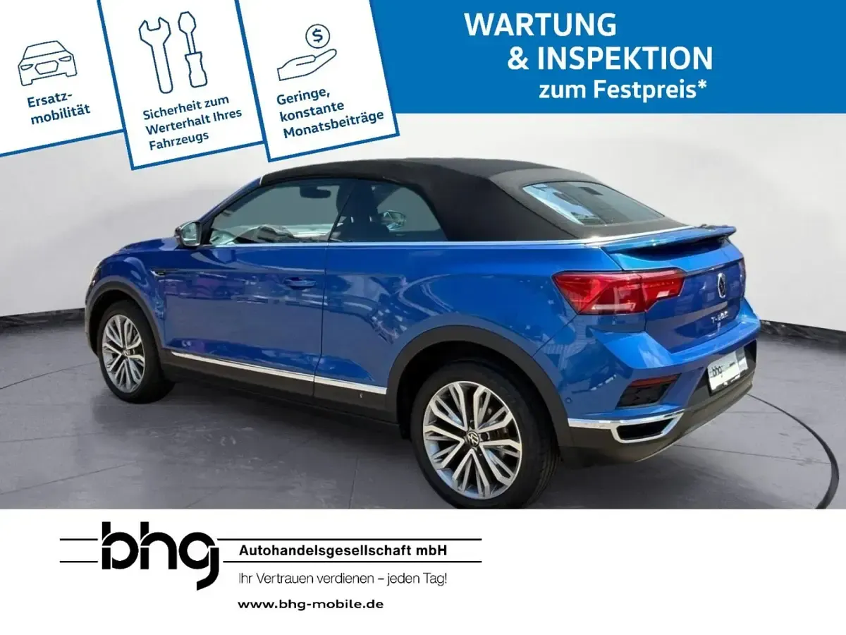 Gebraucht VW T-Roc Cabriolet Style 150 PS (110 kW) 2021 Blau Cabrio