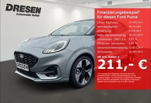 Neu Ford Puma ST-Line 125 PS (91 kW) 2025 Silber SUV