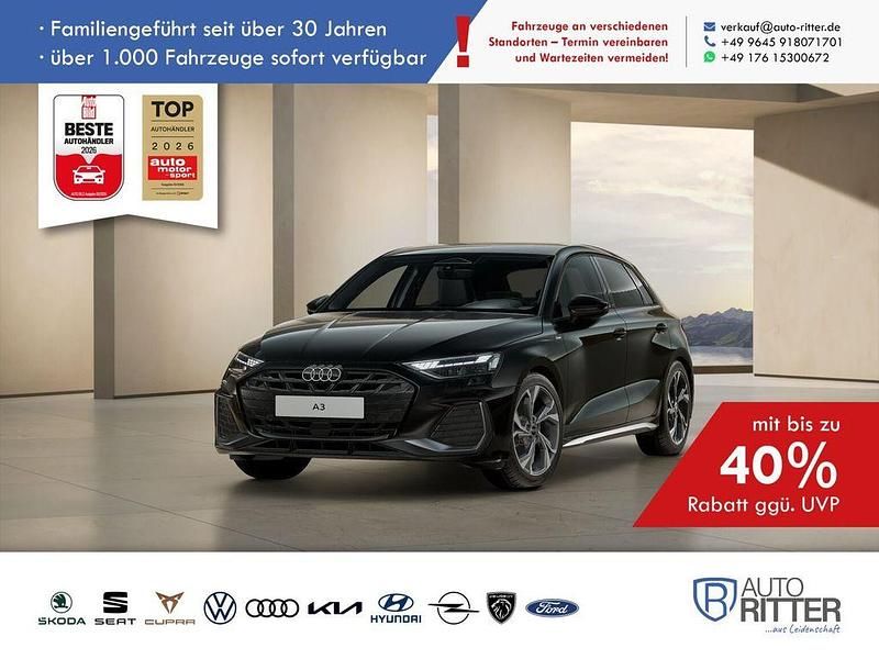 Neu Audi A3 S-Line 150 PS (110 kW) 2026 Schwarz Limousine