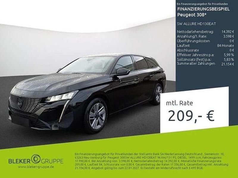 Schwarz Gebraucht 2022 Peugeot 308 Limousine | 17.990 € (Fairer Preis) - Bild 1/3