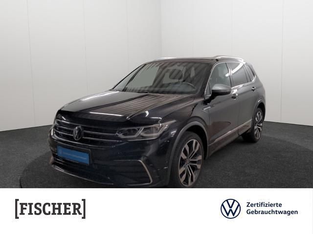 Schwarz Gebraucht 2022 VW Tiguan Allspace R-line SUV | 39.876 € (Teuer) - Bild 1/4