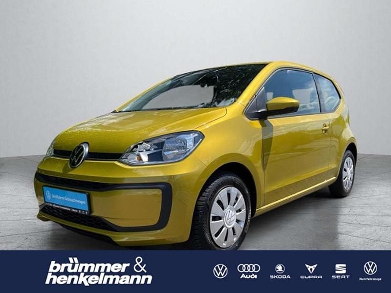 Honey yellow metallic Gebraucht 2020 VW up! Move Kleinwagen | 8.479 € (Fairer Preis) - Bild 1/4
