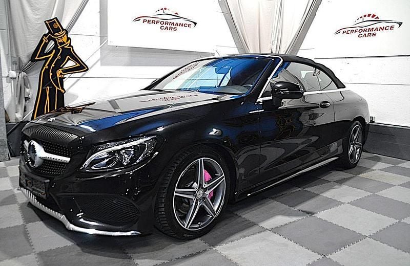 Gebraucht Mercedes C220 AMG line 170 PS (125 kW) 2017 Schwarz Cabrio