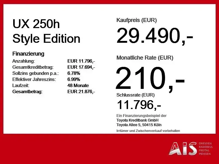 Gebraucht Lexus UX 250h 184 PS (135 kW) 2023 Titaniumweiß SUV
