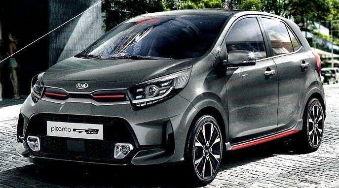 Grau Gebraucht 2021 Kia Picanto GT-Line Kleinwagen | 13.650 € (Superpreis) - Bild 1/4