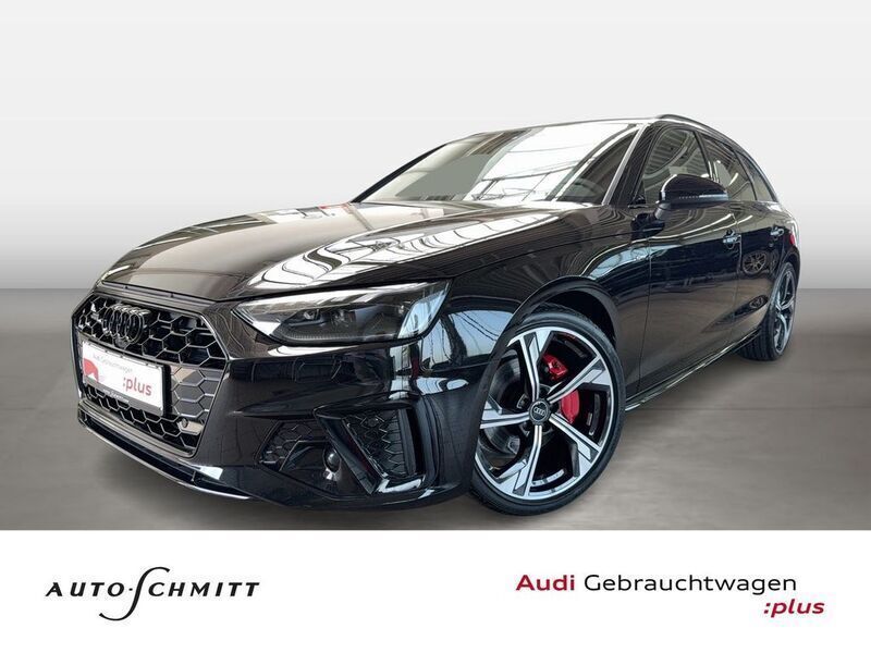 Mythosschwarz metallic Gebraucht 2024 Audi A4 S-Line Kombi | 54.290 € - Bild 1/4