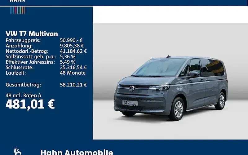 Gebraucht VW Multivan Life 150 PS (110 kW) 2025 Grau Van / Kleinbus