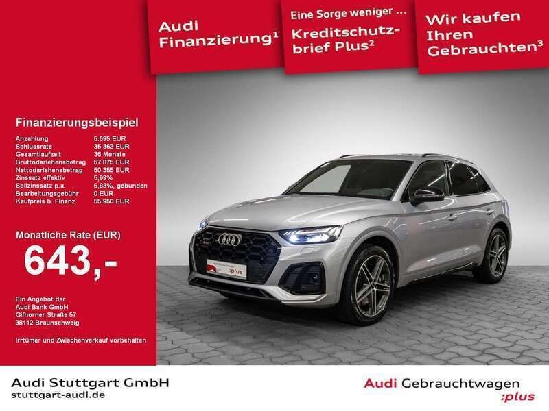Florettsilber Gebraucht 2022 Audi SQ5 Ambiente SUV | 55.950 € (Etwas zu teuer) - Bild 1/2