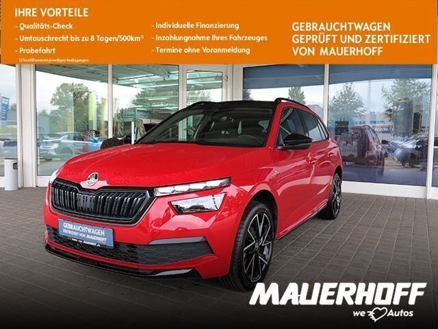 Velvet rot metallic Gebraucht 2020 Skoda Kamiq Monte Carlo SUV | 21.990 € (Fairer Preis) - Bild 1/4