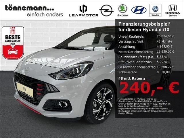 Neu Hyundai i10 N Line 90 PS (66 kW) 2025 Grau Kleinwagen