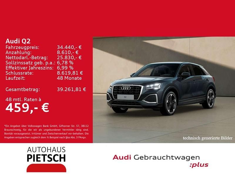 Manhattangrau metallic Gebraucht 2025 Audi Q2 Advanced SUV | 34.440 € (Teuer) - Bild 1/4