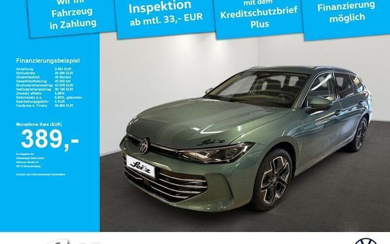 Grün Gebraucht 2024 VW Passat Elegance Kombi | 39.850 € (Etwas zu teuer) - Bild 1/3