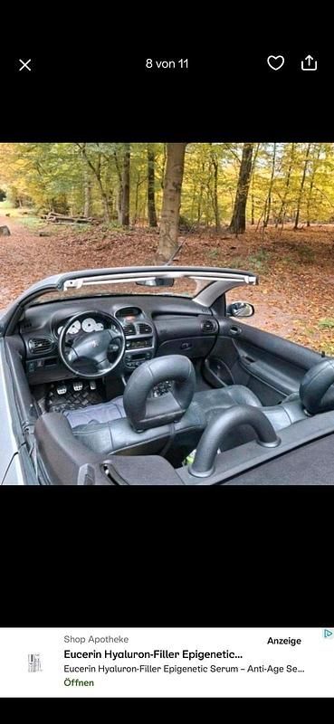 Gebraucht Peugeot 206 CC 109 PS (80 kW) 2004 Grau Cabrio